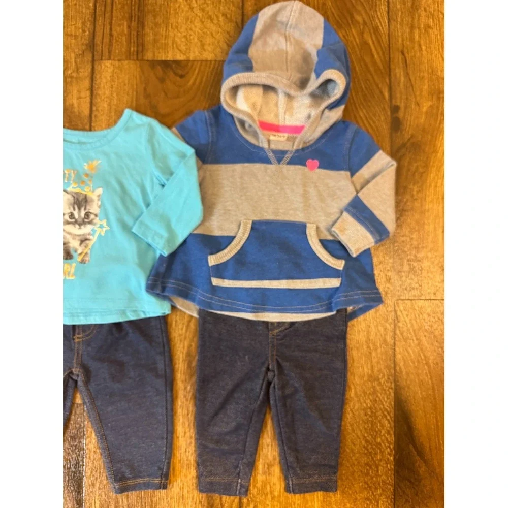 Baby‎ Girl Outfits 3 Months Pants Bodysuits Shirts Long Sleeve Clothes Lot Cat